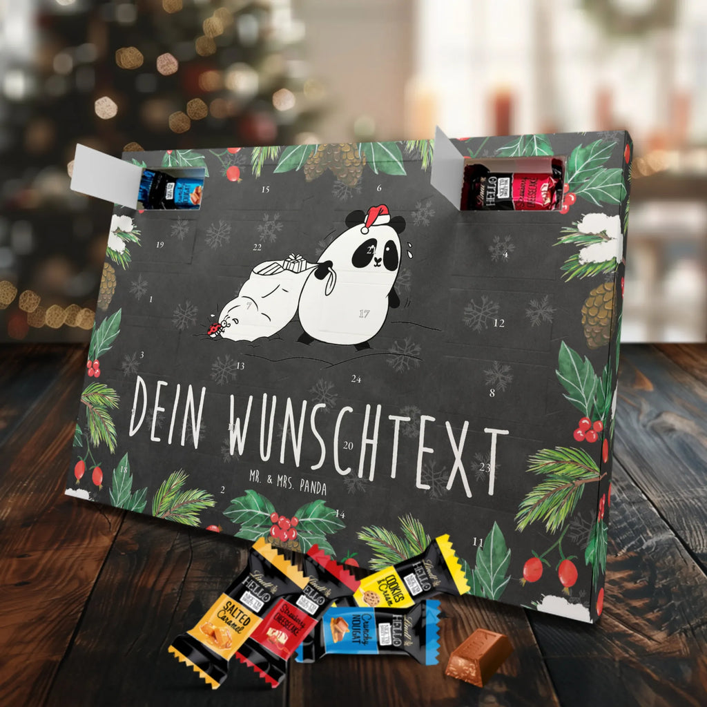  Panda Christmas Personalisierter Adventskalender, Adventskalender mit Namen