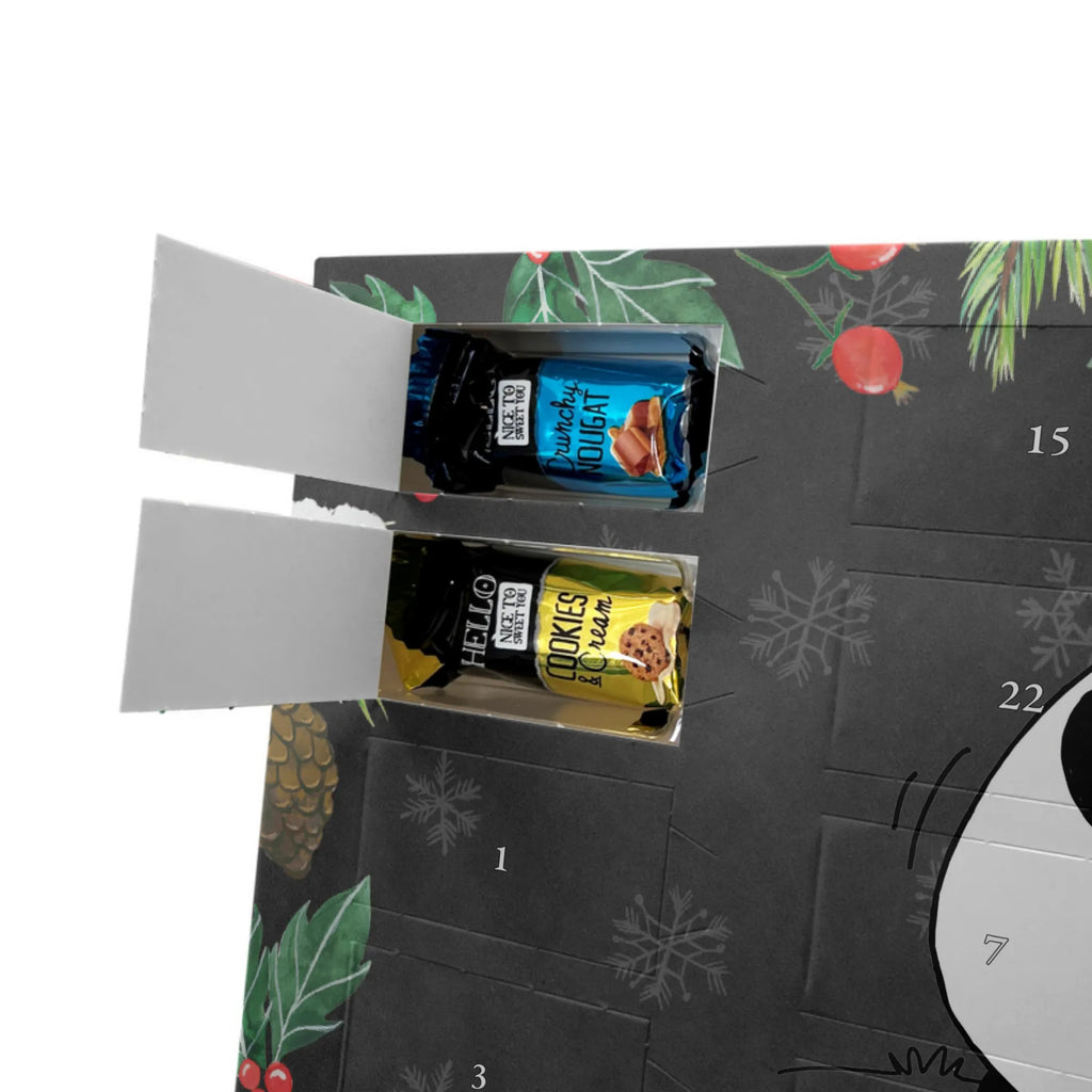  Panda togetherness Adventskalender mit Namen, Personalisierter Adventskalender