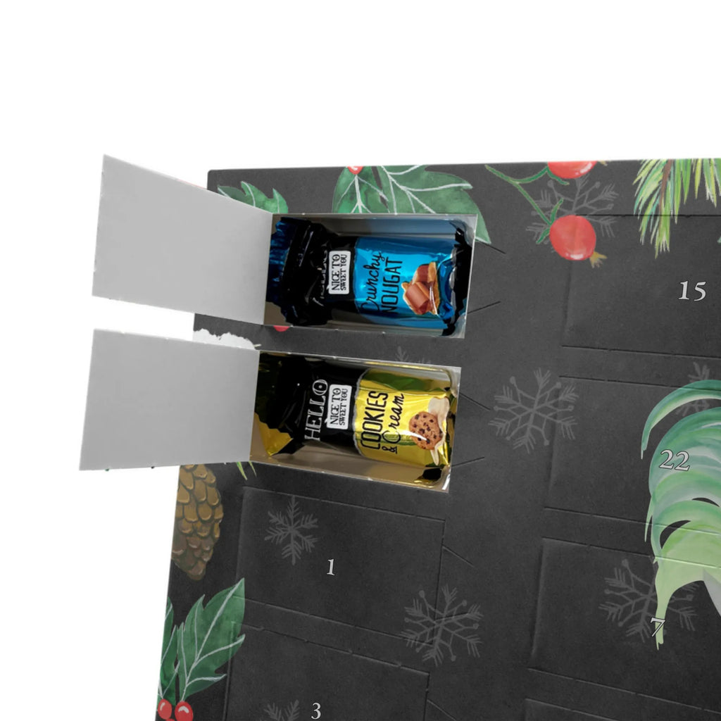 Personalisierter Schoko Adventskalender Hahn Korn Personalisierter Adventskalender, Adventskalender mit Namen, Hoftiere, Landwirtin, Landwirt, Bauernhof, Korn, Hahn, Natur, Henne, Eier