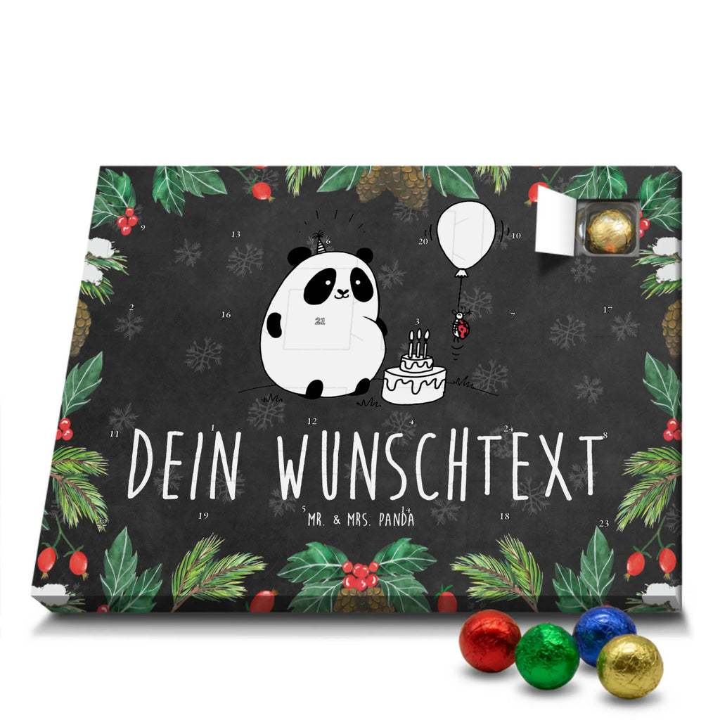  Panda Birthday Adventskalender mit Namen, Personalisierter Adventskalender