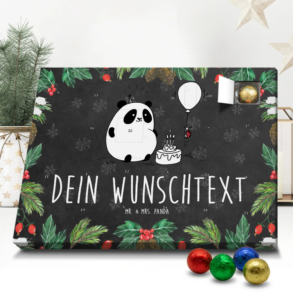  Panda Birthday Adventskalender mit Namen, Personalisierter Adventskalender