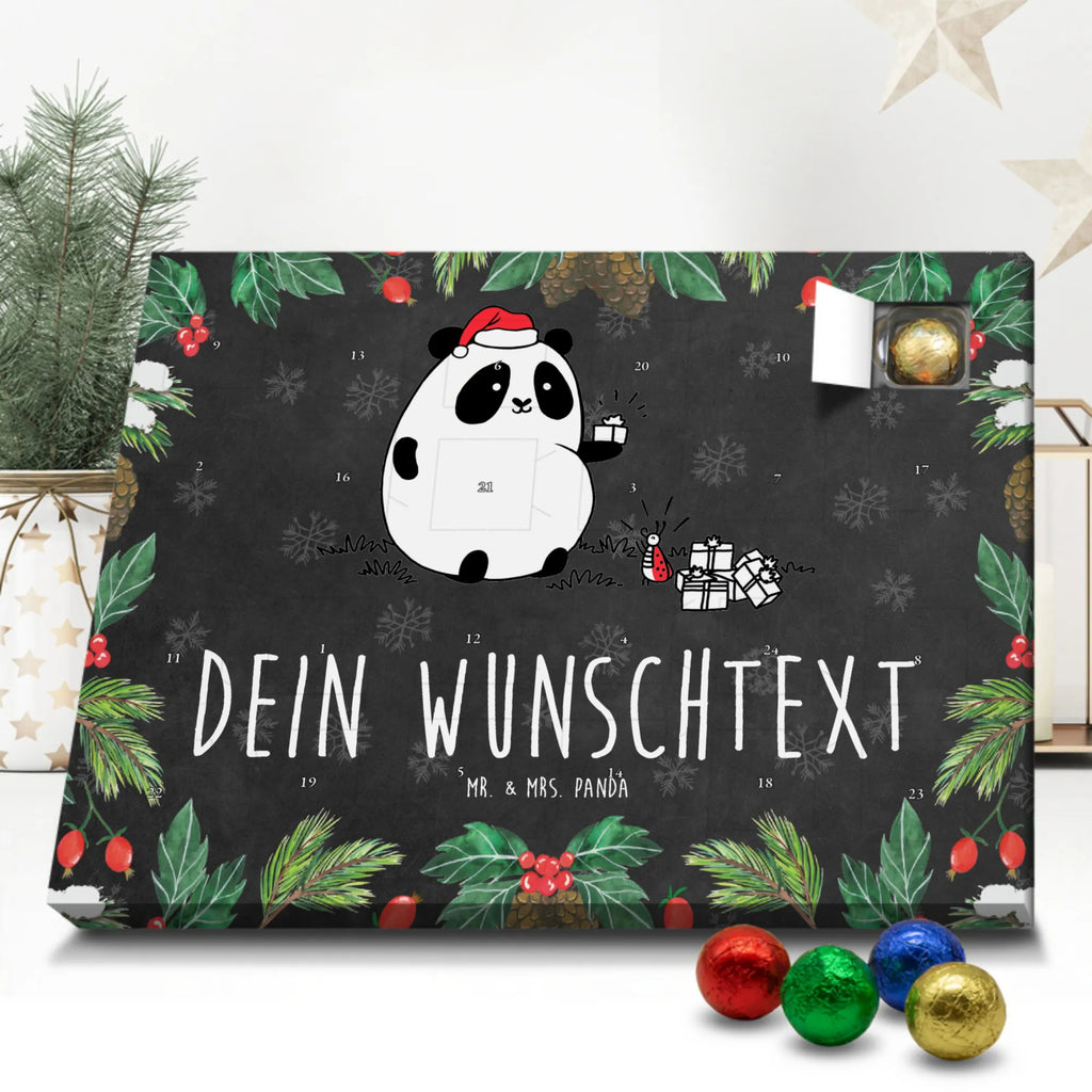 Adventskalender mit Namen Panda Weihnachtsgeschenk Personalisierter Adventskalender, Adventskalender mit Namen
