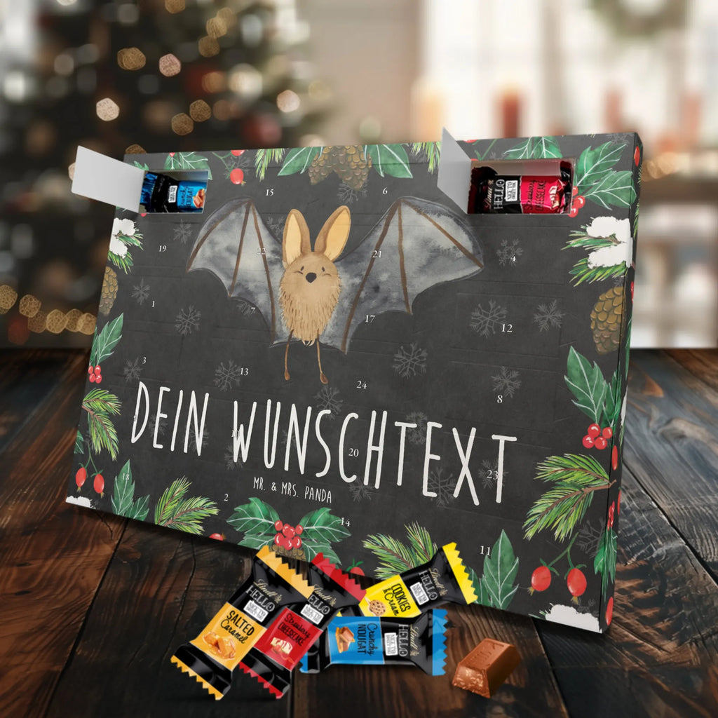Adventskalender mit Namen Fledermaus Flügel Adventskalender mit Namen, Personalisierter Adventskalender, Tiermotive, Tiere, Gute Laune, Lustige Sprüche