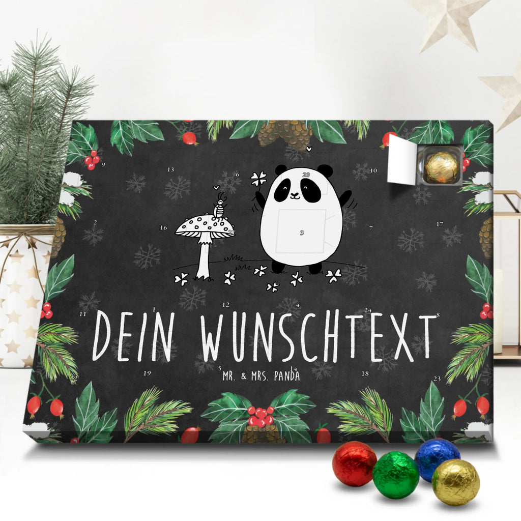 Adventskalender mit Namen Panda Glück Personalisierter Adventskalender, Adventskalender mit Namen