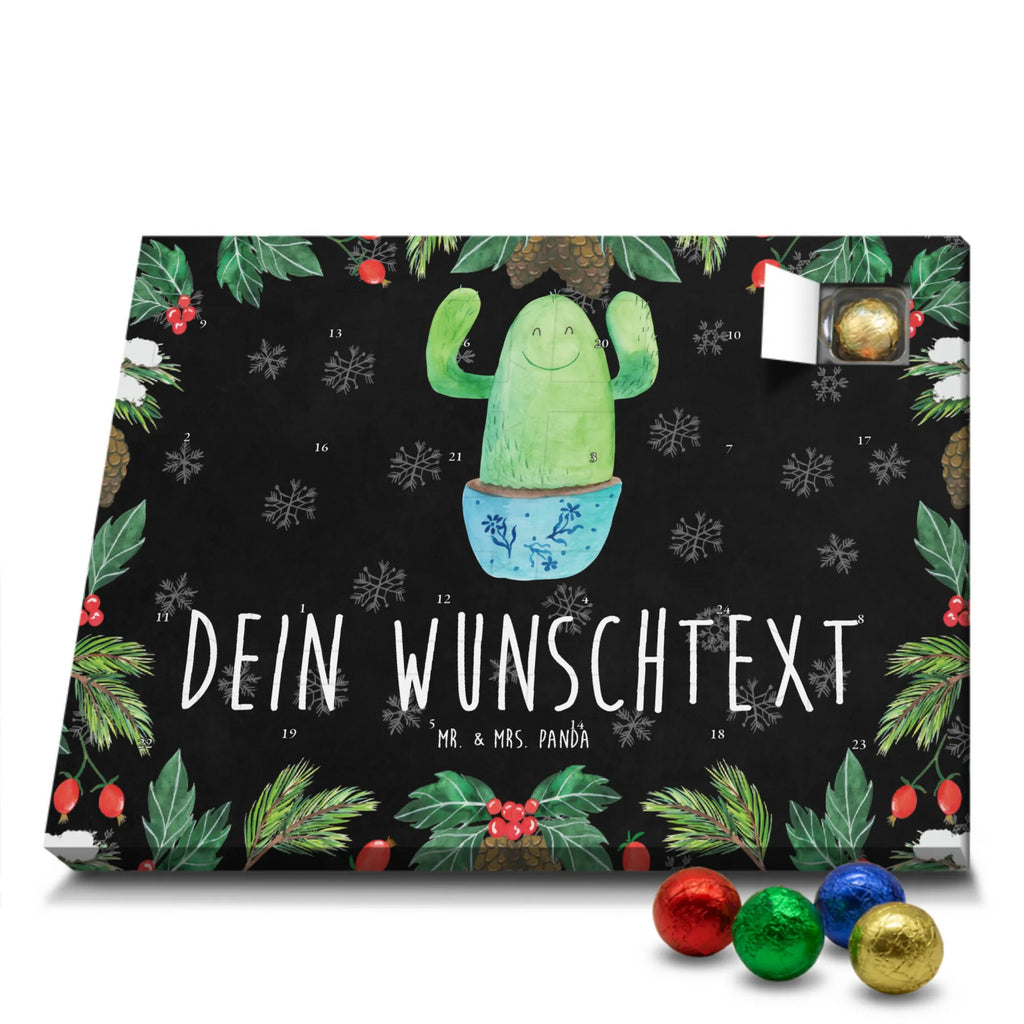 Personalisierter Schoko Adventskalender Kaktus Happy Personalisierter Adventskalender, Adventskalender mit Namen, Kakteen, Kaktus, Motivation, Kindersicherung, Kollegin, Ausbildung, Büroalltag, Freundin, Neustart, Lustig, Mutter, Spruch, Familie, Büro, Kollege