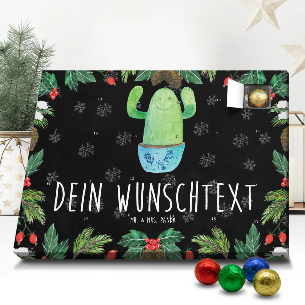 Personalisierter Schoko Adventskalender Kaktus Happy Personalisierter Adventskalender, Adventskalender mit Namen, Kakteen, Kaktus, Motivation, Kindersicherung, Kollegin, Ausbildung, Büroalltag, Freundin, Neustart, Lustig, Mutter, Spruch, Familie, Büro, Kollege