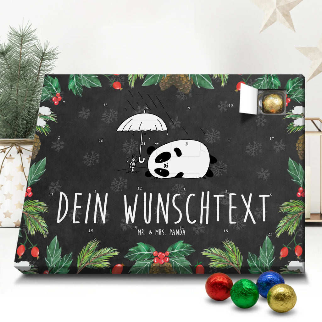 Adventskalender mit Namen Panda Freundschaft Adventskalender mit Namen, Personalisierter Adventskalender