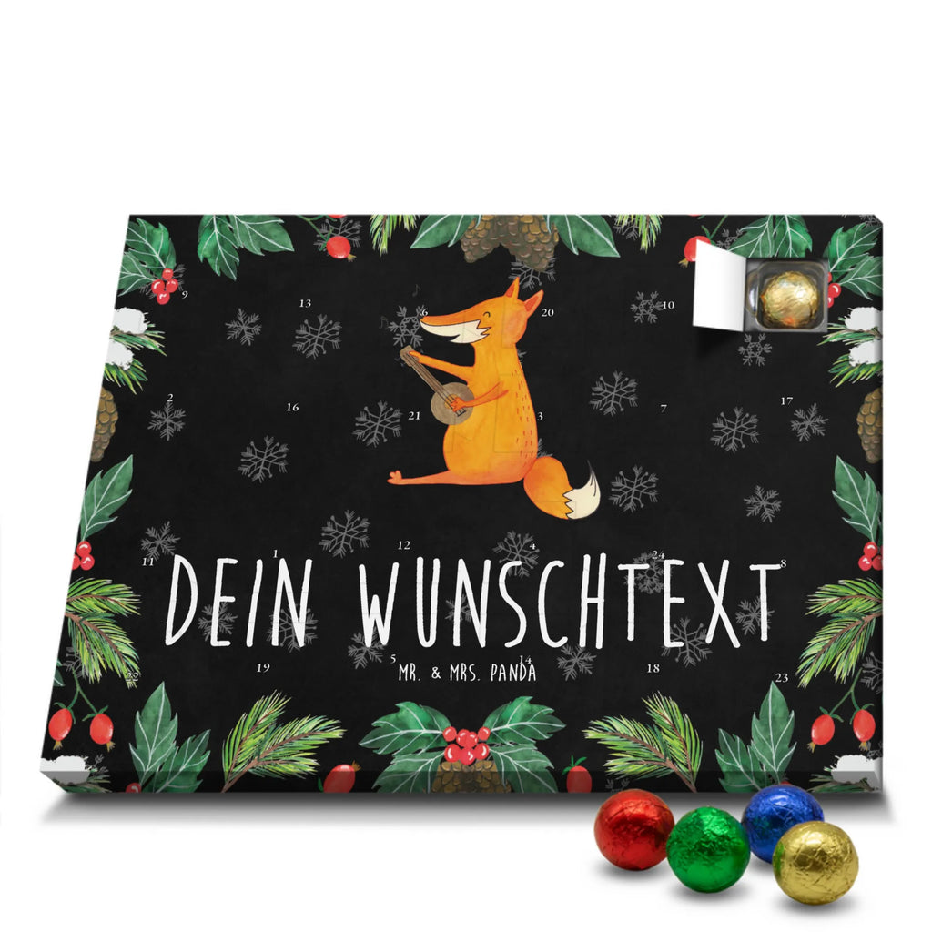 Adventskalender mit Namen Fuchs Gitarre Adventskalender mit Namen, Personalisierter Adventskalender, Fuchs, Musikerin, Füchse, Geschenk Musiker, Sängerin, Sänger, Gitarre, Musik Spruch