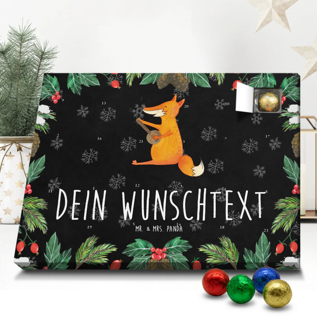 Adventskalender mit Namen Fuchs Gitarre Personalisierter Adventskalender, Adventskalender mit Namen, Fuchs, Musikerin, Musik Spruch, Sänger, Füchse, Geschenk Musiker, Gitarre, Sängerin