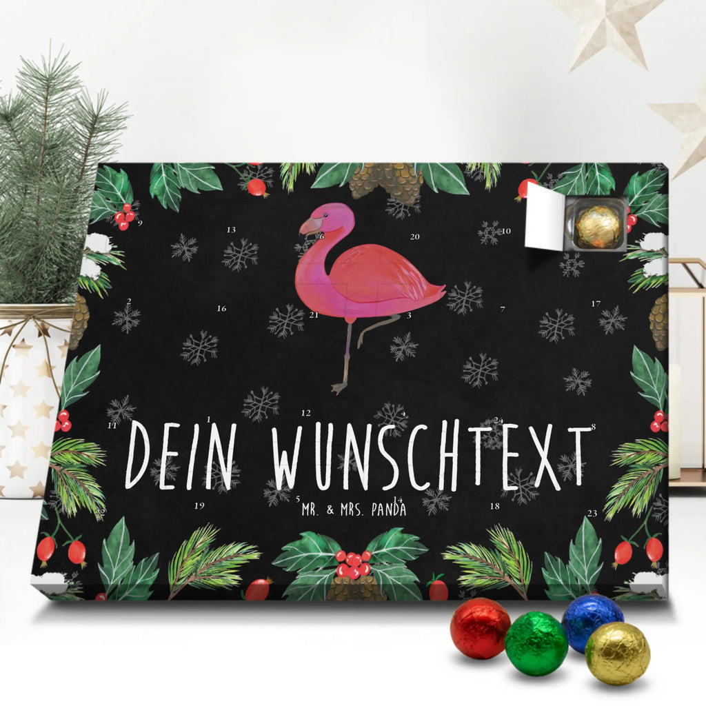 Personalisierter Schoko Adventskalender Flamingo Classic Personalisierter Adventskalender, Adventskalender mit Namen, Flamingo, Stolz, Spruch, Freundin, Außenseiter, für Mich, Geschwister, Tochter, Freundinnen, Selbstliebe, Ich, Einzigartig, Sohn