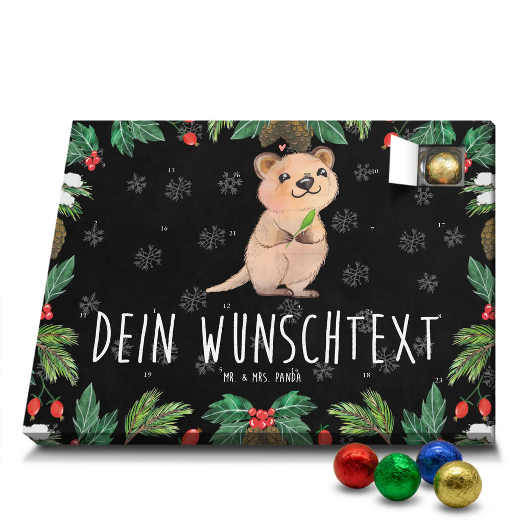 Adventskalender mit Namen Quokka Happy Personalisierter Adventskalender, Adventskalender mit Namen, Gute Laune, Lustige Sprüche, Tiere, Tiermotive, Lustiger Spruch, Quokka, Dinge Erledigen, Verschieben, Aufschieberitis, Niedliches Tier