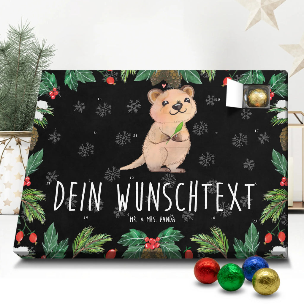 Adventskalender mit Namen Quokka Happy Personalisierter Adventskalender, Adventskalender mit Namen, Gute Laune, Lustige Sprüche, Tiere, Tiermotive, Lustiger Spruch, Quokka, Dinge Erledigen, Verschieben, Aufschieberitis, Niedliches Tier