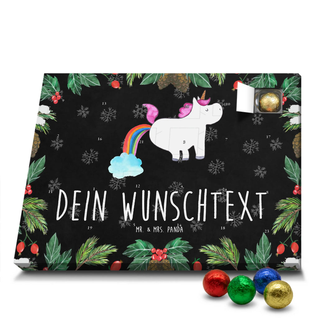 Personalisierter Schoko Adventskalender Einhorn Pupsen Adventskalender mit Namen, Personalisierter Adventskalender, Einhörner, Einhorn, Unicorn, Einhorn Deko, Freundin, Lustig, Erwachsenwerden, Regenbogen, Einhornpower, Glitzer, Pups, Spaß
