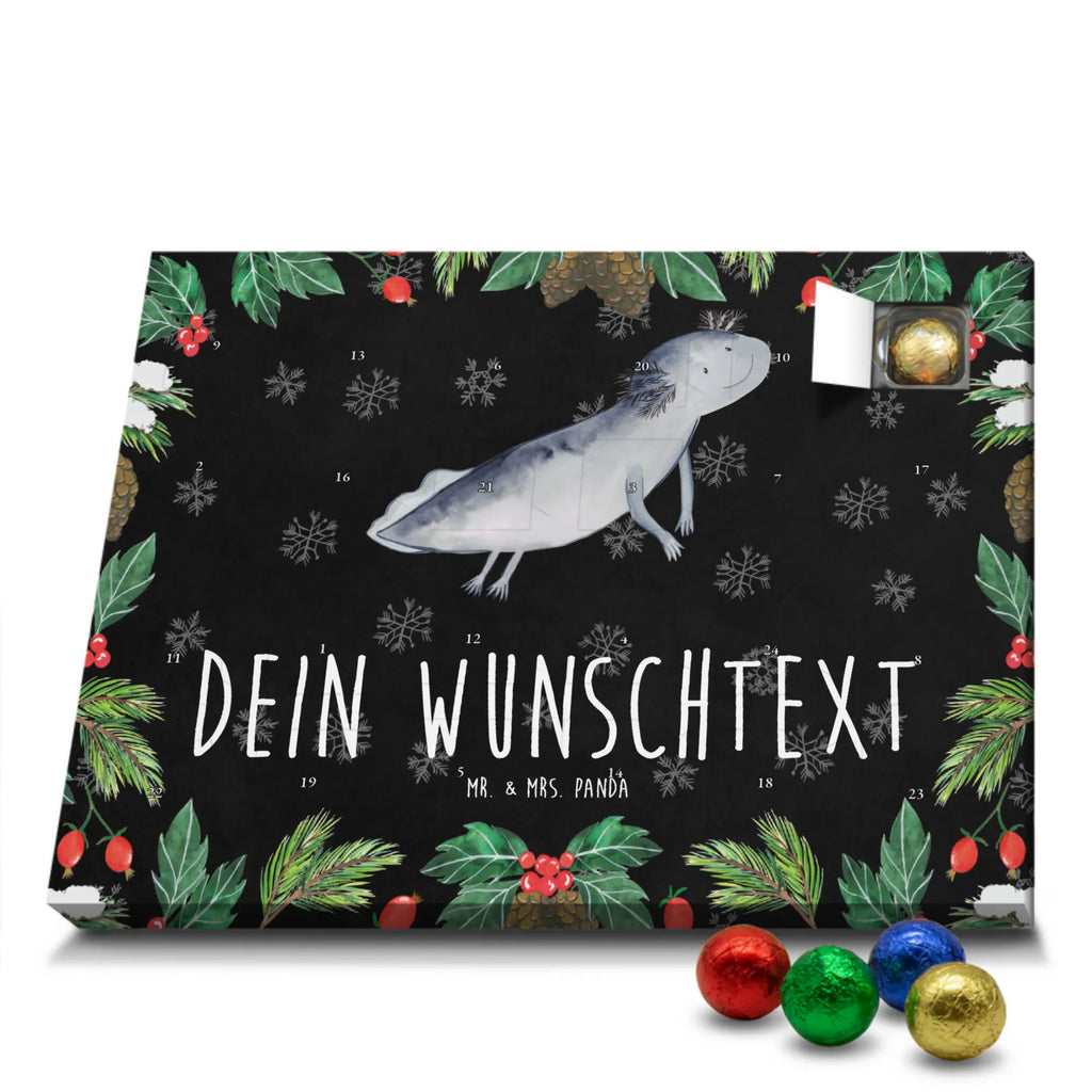 Adventskalender mit Namen Axolotl Schwimmen Personalisierter Adventskalender, Adventskalender mit Namen, Molch, Axolotl, Probleme, Lurche, Lösungen, Motivation, Schwanzlurch, Problem, Lurch, Axolot