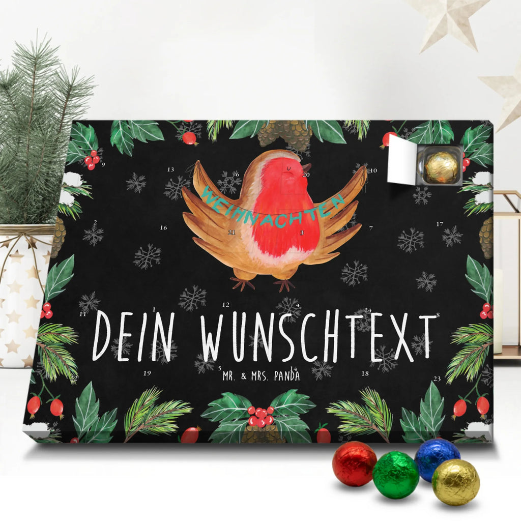 Personalisierter Schoko Adventskalender Rotkehlchen Weihnachten Personalisierter Adventskalender, Adventskalender mit Namen, Wintermotiv, Nikolaus, Weihnachten, Weihnachtsdeko, Winter, Advent, Heiligabend, Vogel, Frohe Weihnachten, Weihnachtsmotiv, Weihnachtsgruß, Xmas