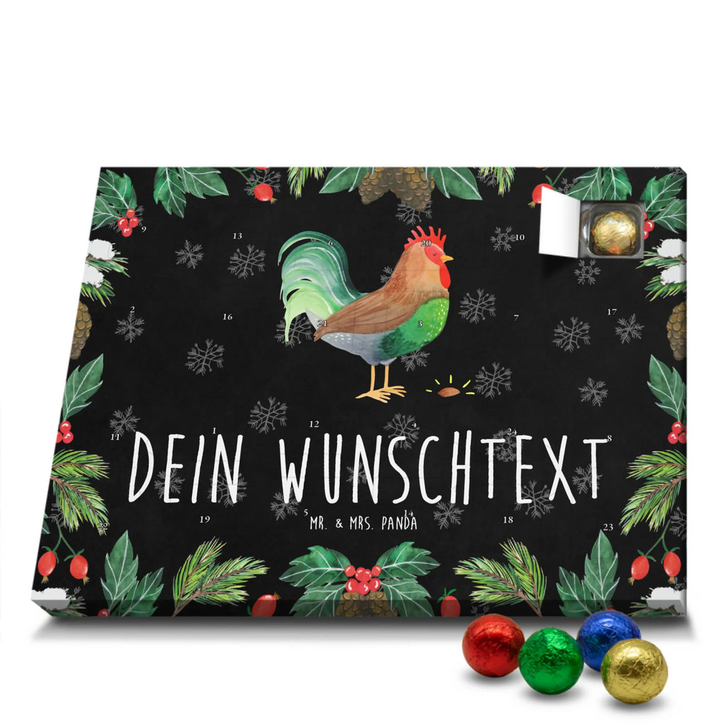 Personalisierter Schoko Adventskalender Hahn Korn Personalisierter Adventskalender, Adventskalender mit Namen, Hoftiere, Landwirtin, Landwirt, Bauernhof, Korn, Hahn, Natur, Henne, Eier