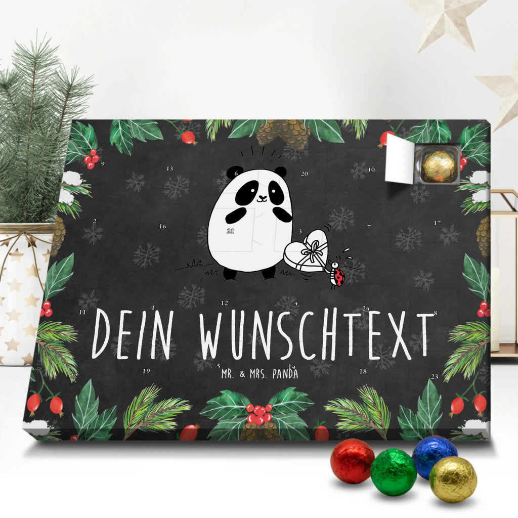 Adventskalender mit Namen Panda Dankeschön Adventskalender mit Namen, Personalisierter Adventskalender