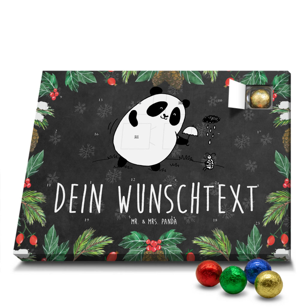Adventskalender mit Namen Panda Zusammenhalt Adventskalender mit Namen, Personalisierter Adventskalender