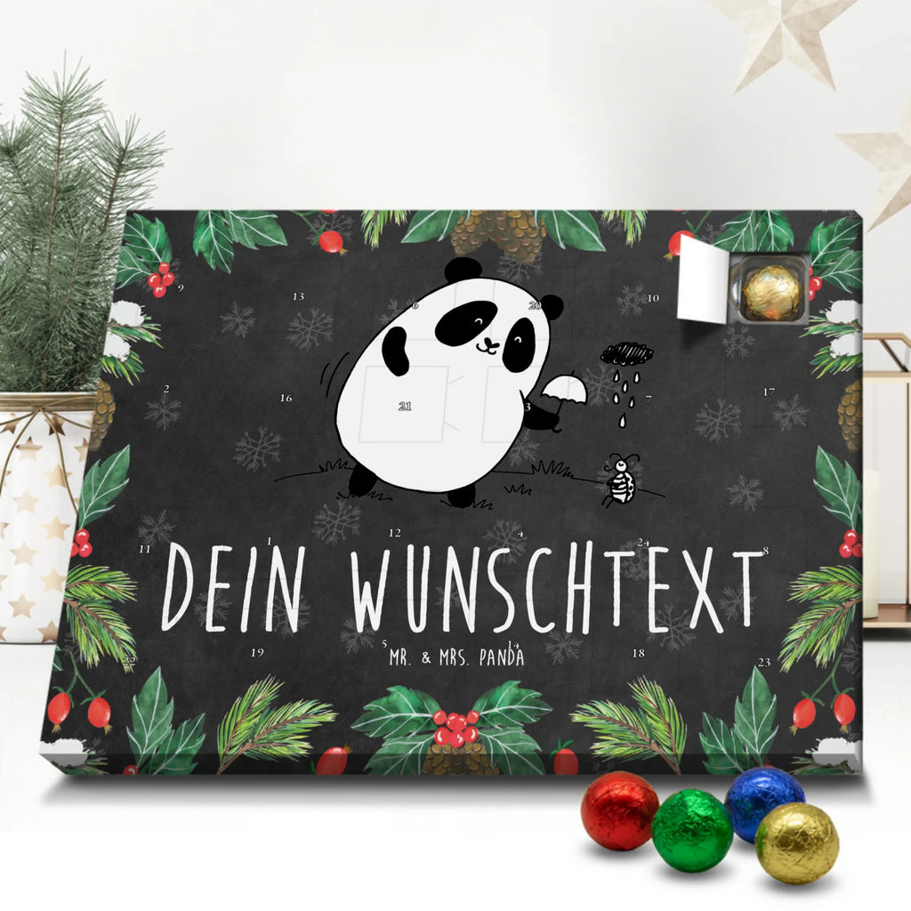 Adventskalender mit Namen Panda Zusammenhalt Adventskalender mit Namen, Personalisierter Adventskalender