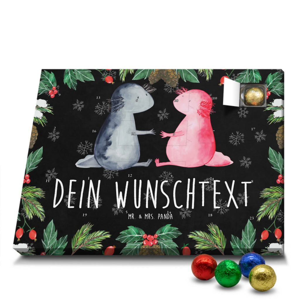  Axolotl miłość Personalisierter Adventskalender, Adventskalender mit Namen, Molch, Axolotl, Lurche, Lurch, Schwanzlurch, Liebe, Axolot, Valentinstag, Verlobter, Ehemann, Jahrestag, Liebesbeweis, Freund, Große Liebe