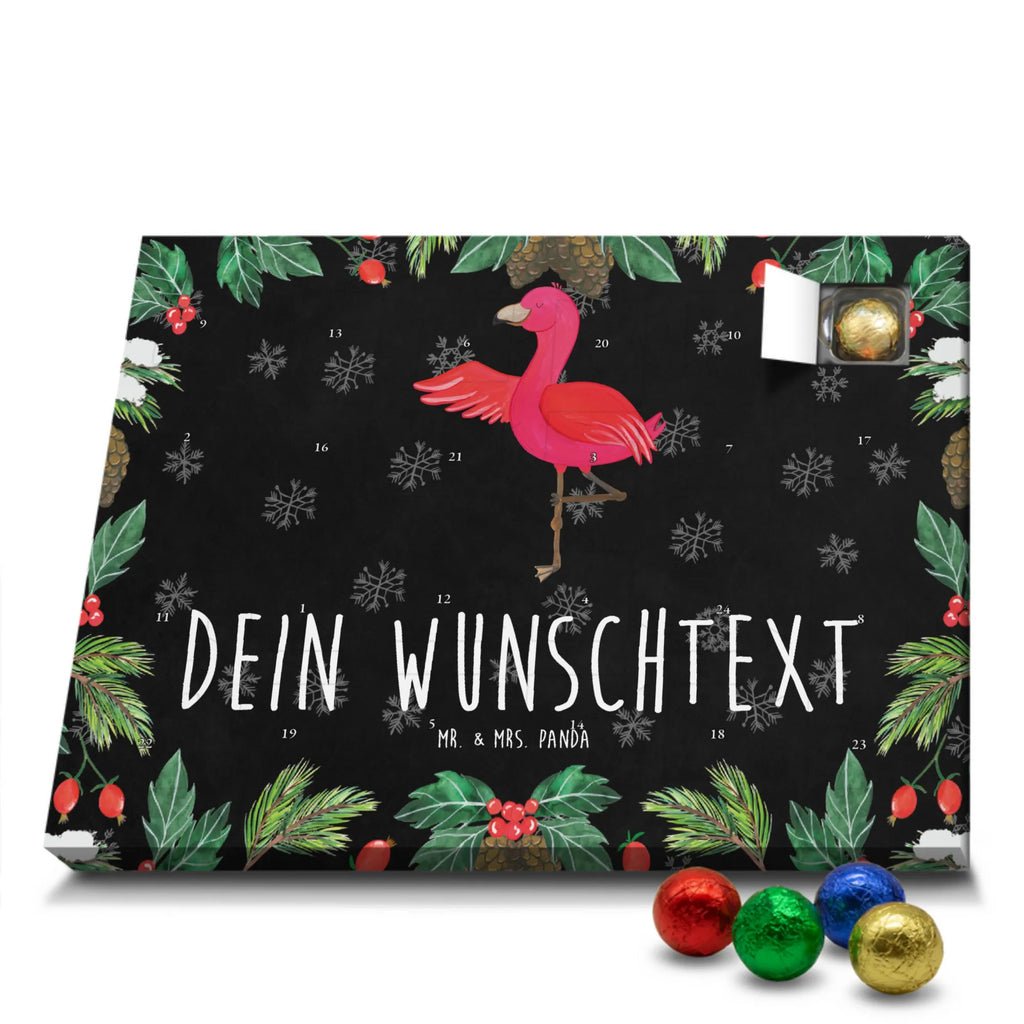 Adventskalender mit Namen Flamingo Yoga Personalisierter Adventskalender, Adventskalender mit Namen, Flamingo, Yoga-Übung, Vogel, Achtsamkeit, Namaste, Entspannung, Tiefenentspannung, Aufregen, Ärger, Yoga