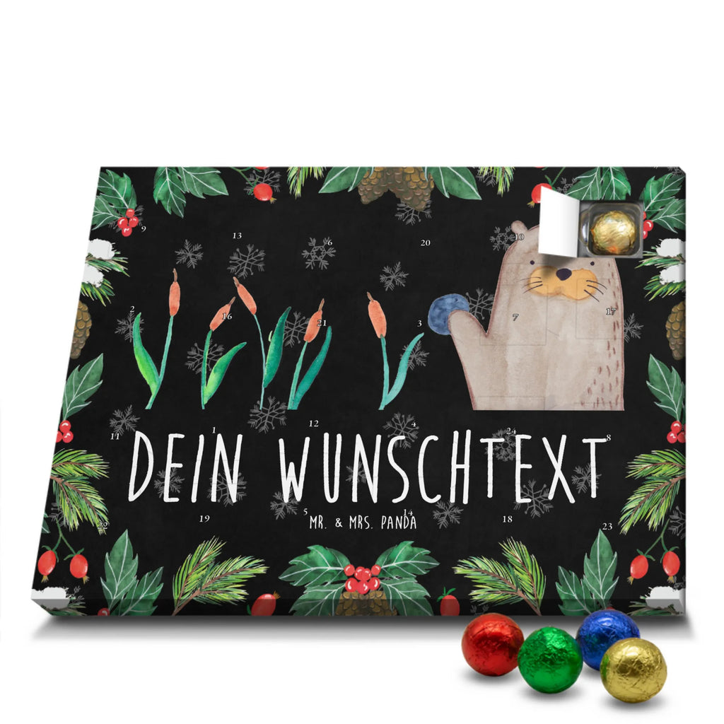 Personalisierter Schoko Adventskalender Otter Stein Adventskalender mit Namen, Personalisierter Adventskalender, Otter, Fischotter, Seeotter, Otter Seeotter See Otter