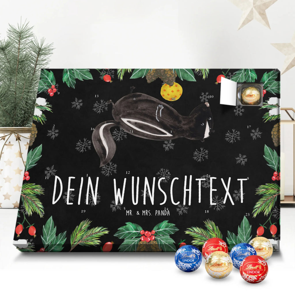 Adventskalender mit Namen Stinktier Ball Personalisierter Adventskalender, Adventskalender mit Namen, Stinktier, Skunk, Stinker, Stinki, Verspielt, Weisheit, Raubtier, Wildtier