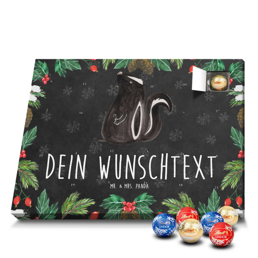  skunks siedzenie Adventskalender mit Namen, Personalisierter Adventskalender, Stinktier, Skunk, Raubtier, Wildtier, Büro, Besserwisser, Recht, Spruch, Stinki, Stinker