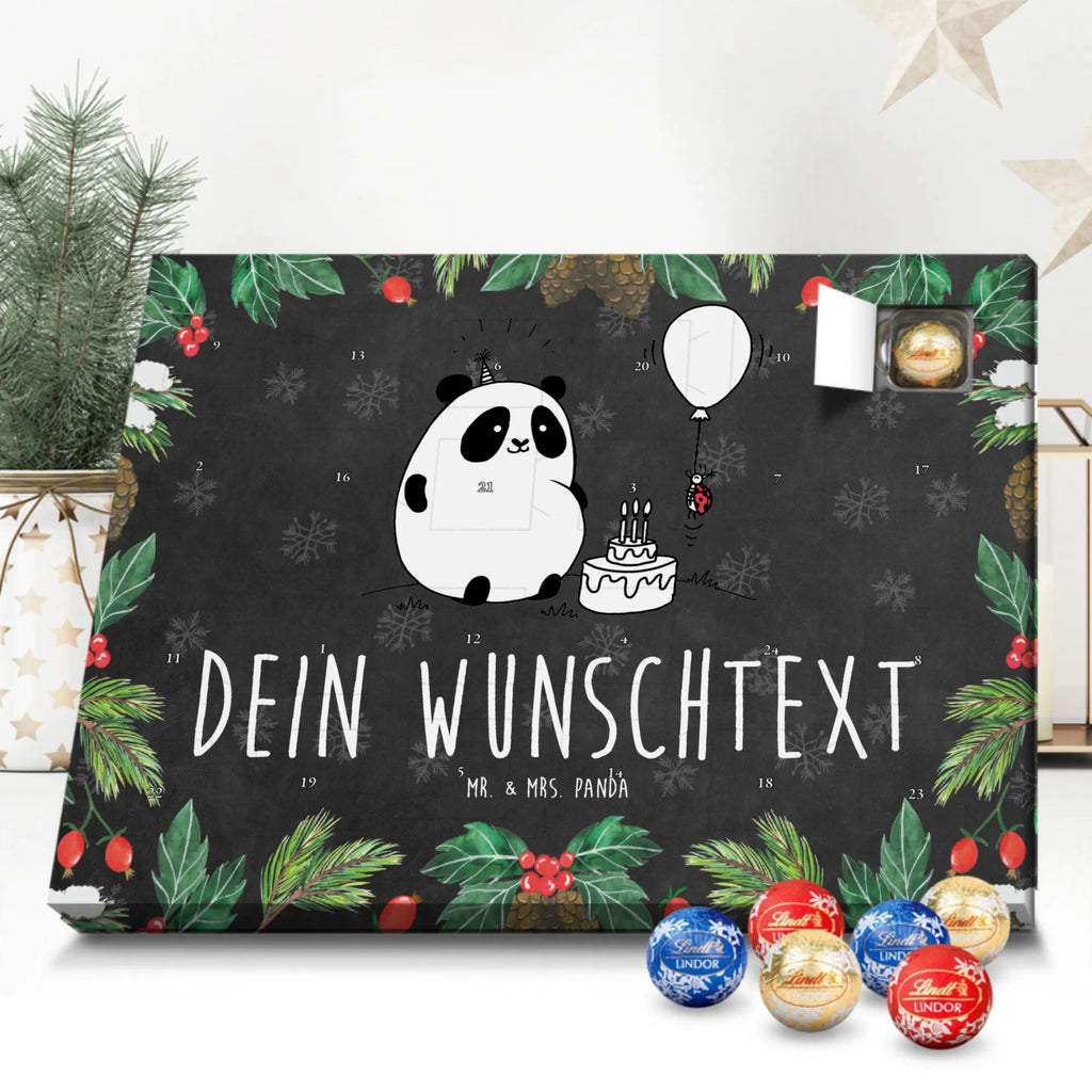  Panda Birthday Adventskalender mit Namen, Personalisierter Adventskalender
