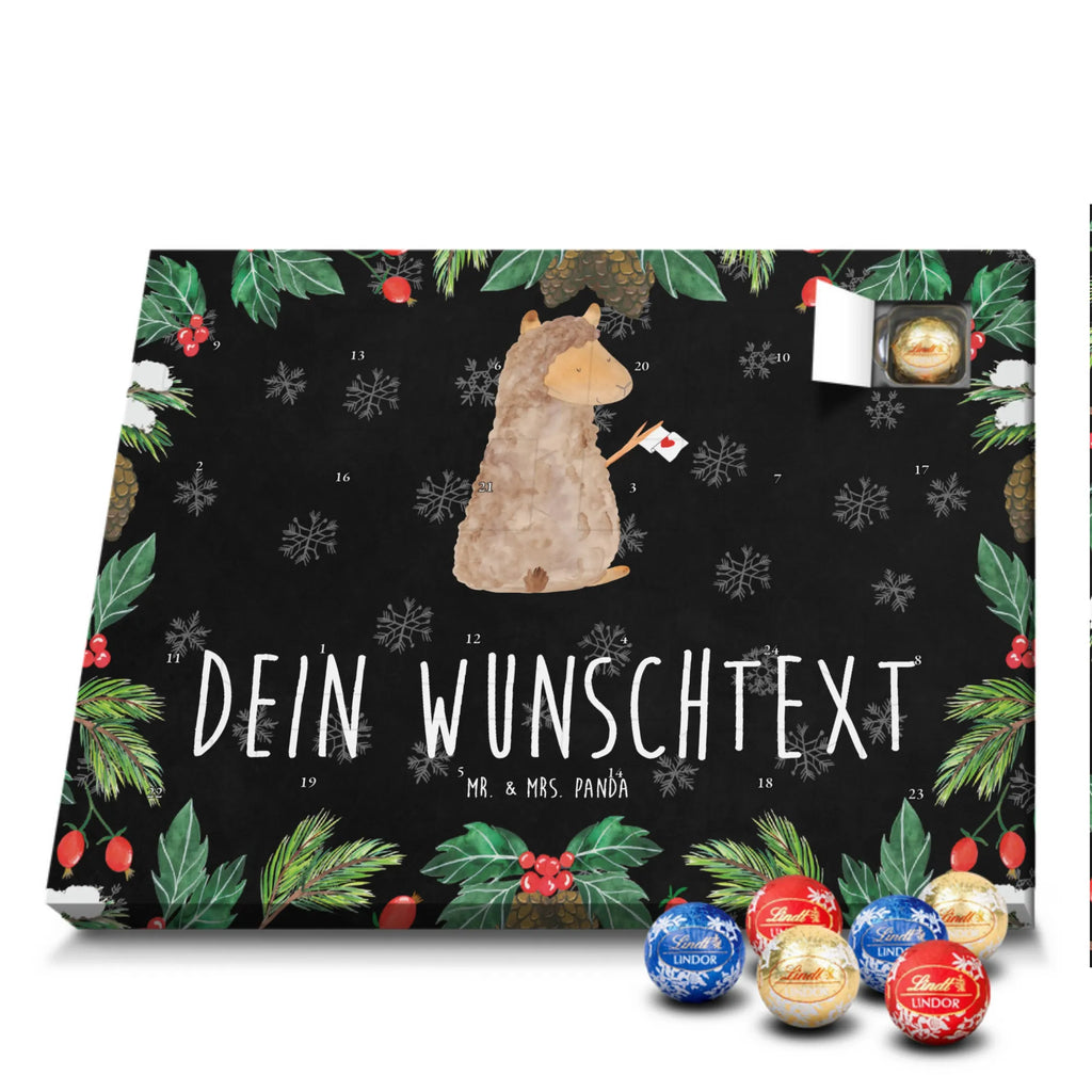 Adventskalender mit Namen Alpaka Fahne Adventskalender mit Namen, Personalisierter Adventskalender, Alpaka, Lama, Lamas, Liebe, Alpakas