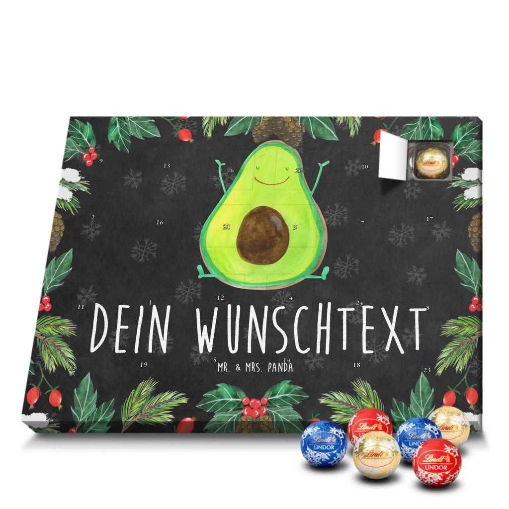 Adventskalender mit Namen Avocado Glücklich Personalisierter Adventskalender, Adventskalender mit Namen, Gesund, Vegan, Veggie, Avocado, Chaos