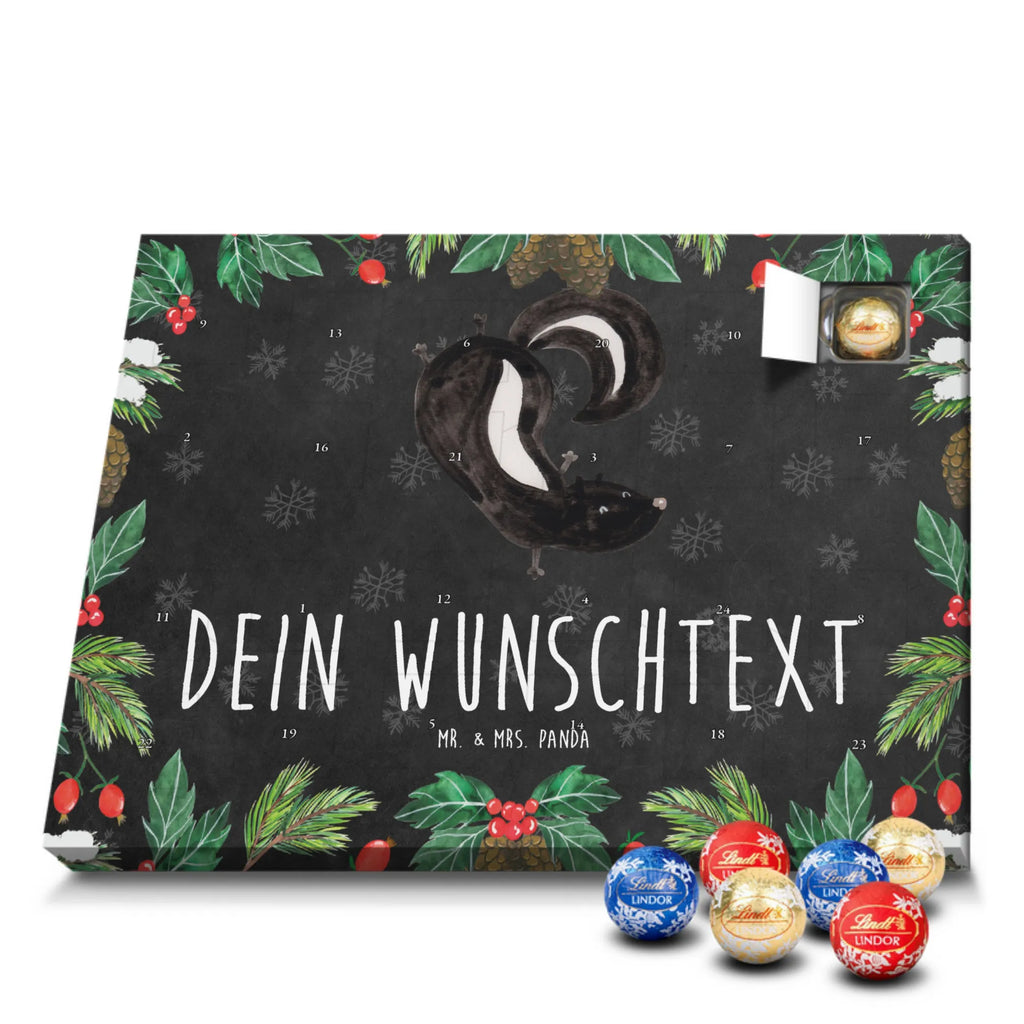 Adventskalender mit Namen Stinktier Handstand Adventskalender mit Namen, Personalisierter Adventskalender, Stinktier, Skunk, Stinki, Raubtier, Verpielt, Stinker, Wildtier, Spielplatz, Kind