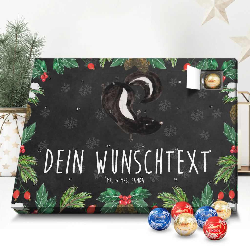 Adventskalender mit Namen Stinktier Handstand Adventskalender mit Namen, Personalisierter Adventskalender, Stinktier, Skunk, Stinki, Raubtier, Verpielt, Stinker, Wildtier, Spielplatz, Kind