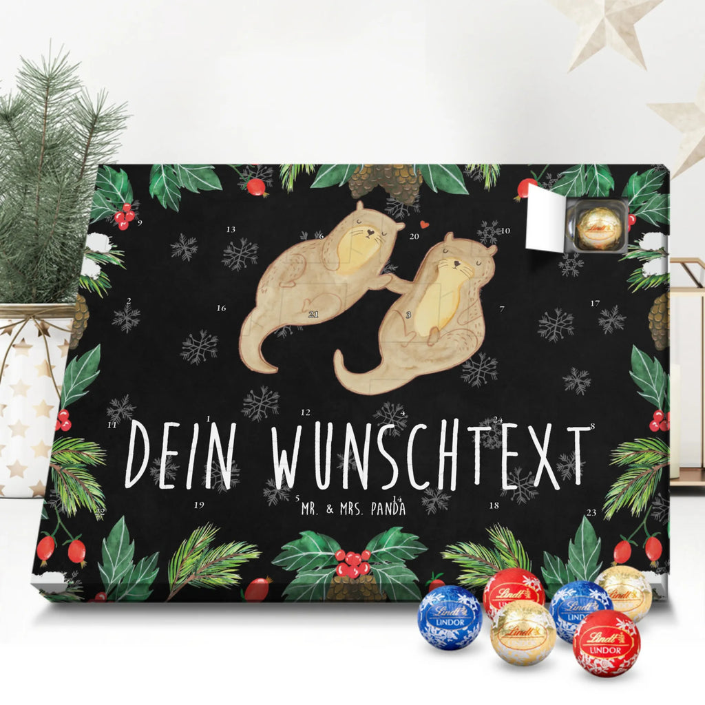 Adventskalender mit Namen Otter Hände halten Personalisierter Adventskalender, Adventskalender mit Namen, Fischotter, Seeotter, Otter, Otter Seeotter See Otter