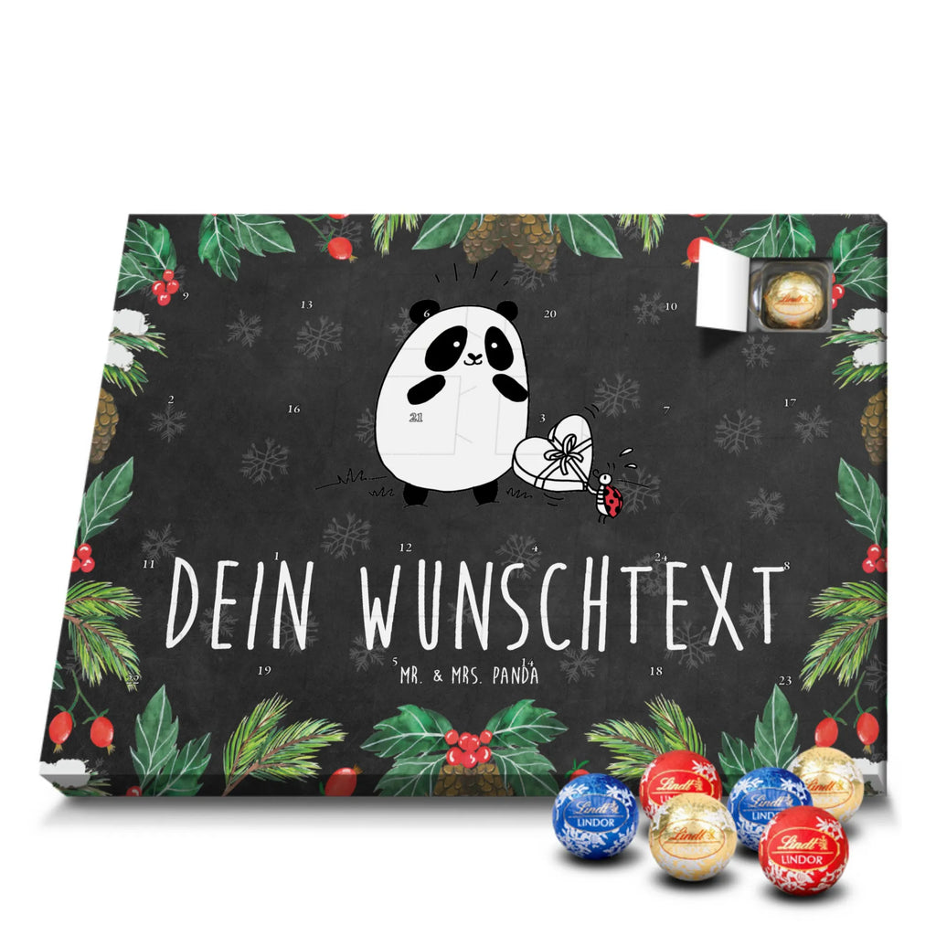  Panda Thank you Adventskalender mit Namen, Personalisierter Adventskalender