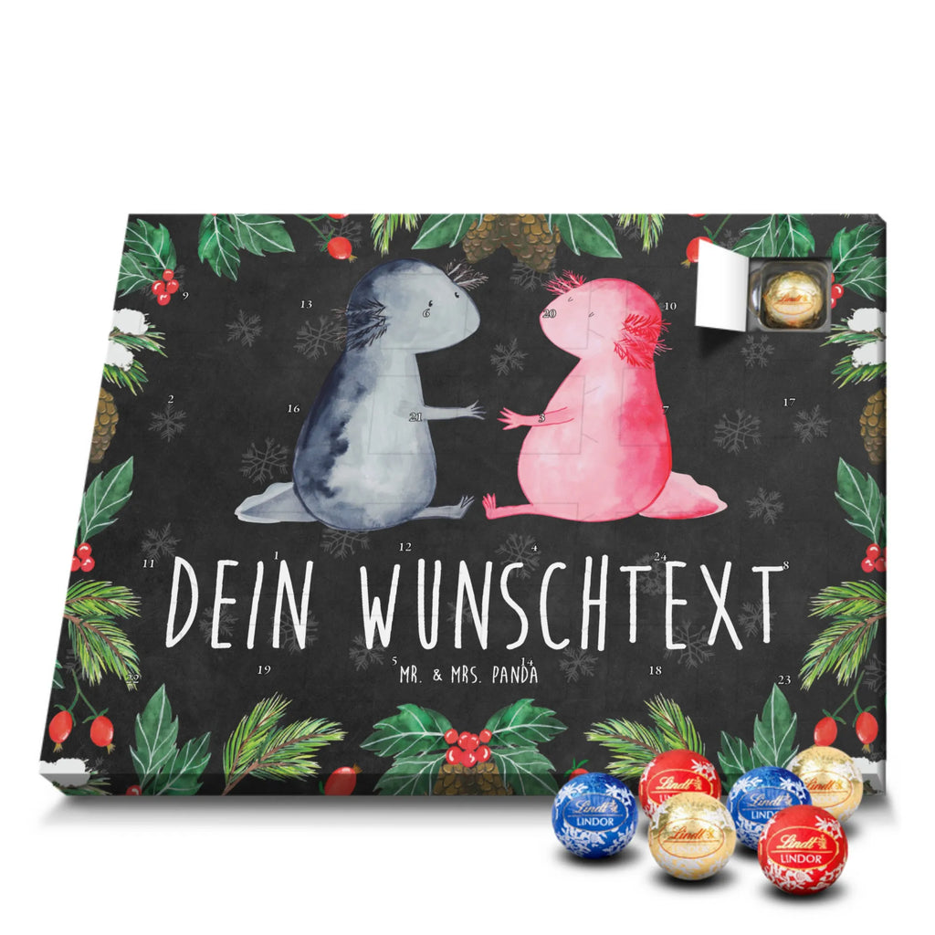 Personalisierter Schoko Adventskalender Axolotl Liebe Personalisierter Adventskalender, Adventskalender mit Namen, Axolotl, Molch, Freund, Lurch, Lurche, Liebe, Große Liebe, Verlobter, Axolot, Liebesbeweis, Jahrestag, Schwanzlurch, Valentinstag, Ehemann