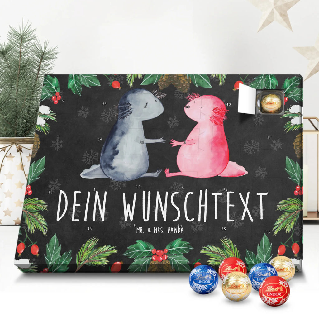 Personalisierter Schoko Adventskalender Axolotl Liebe Personalisierter Adventskalender, Adventskalender mit Namen, Axolotl, Molch, Freund, Lurch, Lurche, Liebe, Große Liebe, Verlobter, Axolot, Liebesbeweis, Jahrestag, Schwanzlurch, Valentinstag, Ehemann