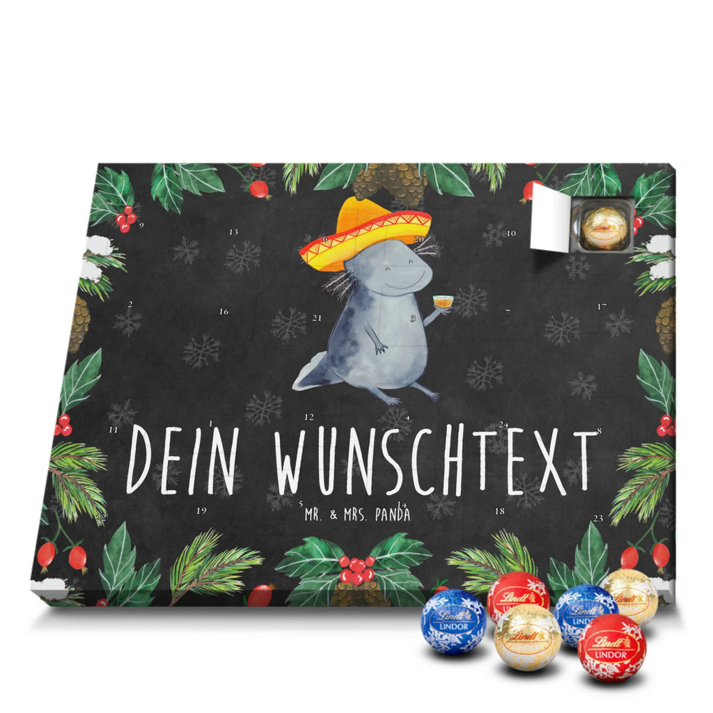 Personalisierter Schoko Adventskalender Axolotl Tequila Personalisierter Adventskalender, Adventskalender mit Namen, Axolotl, Molch, Lurch, Mexico, Spruch, Zitrone, Sombrero, Mexiko, Motivation, Feuerdrache, Feuersalamander, Tequila, Axolot, Schwanzlurch, Lurche