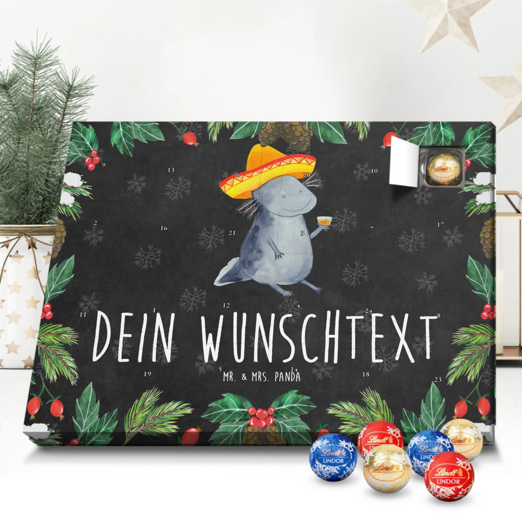 Personalisierter Schoko Adventskalender Axolotl Tequila Personalisierter Adventskalender, Adventskalender mit Namen, Axolotl, Molch, Lurch, Mexico, Spruch, Zitrone, Sombrero, Mexiko, Motivation, Feuerdrache, Feuersalamander, Tequila, Axolot, Schwanzlurch, Lurche