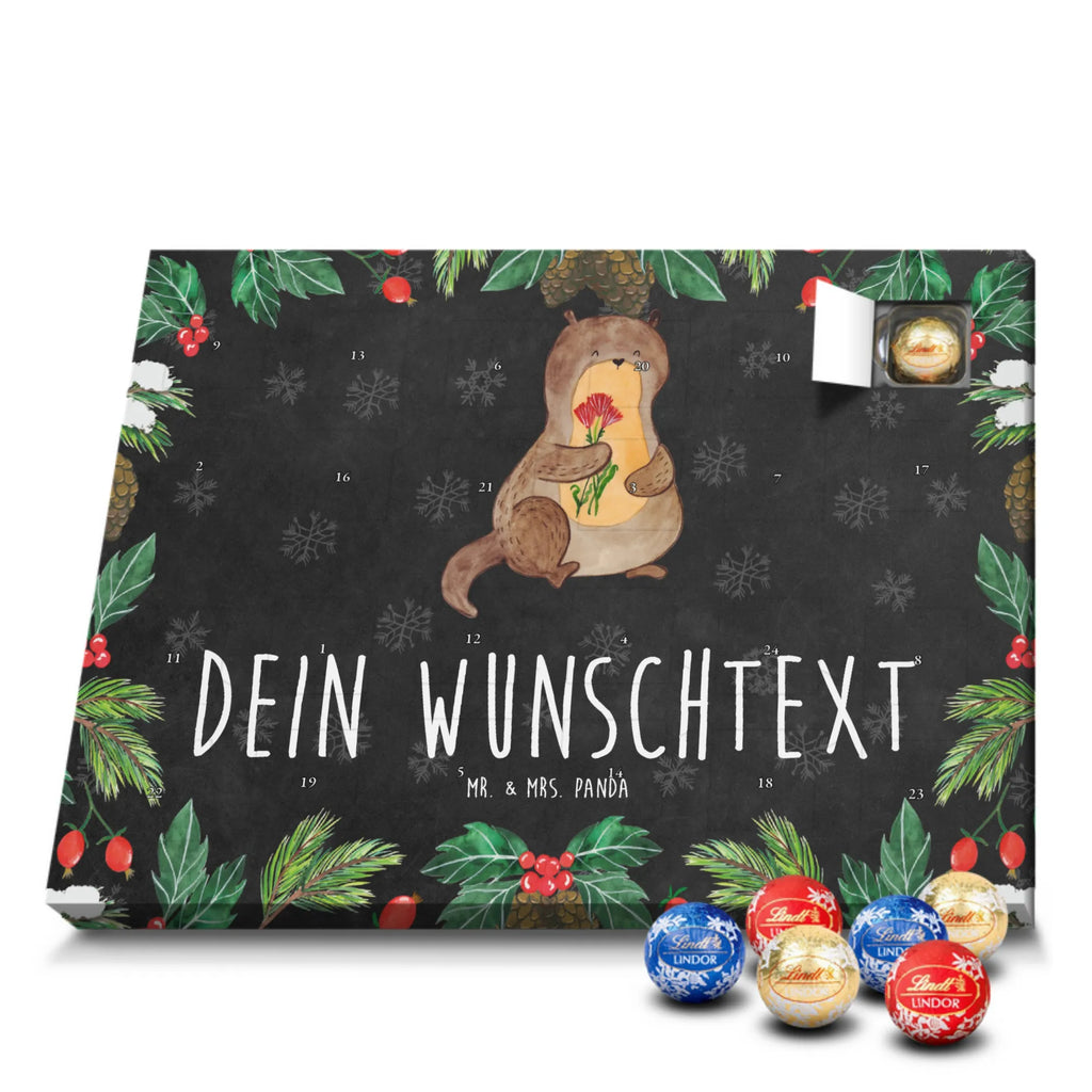 Adventskalender mit Namen Otter Blumenstrauß Adventskalender mit Namen, Personalisierter Adventskalender, Fischotter, Seeotter, Otter, Otter Seeotter See Otter