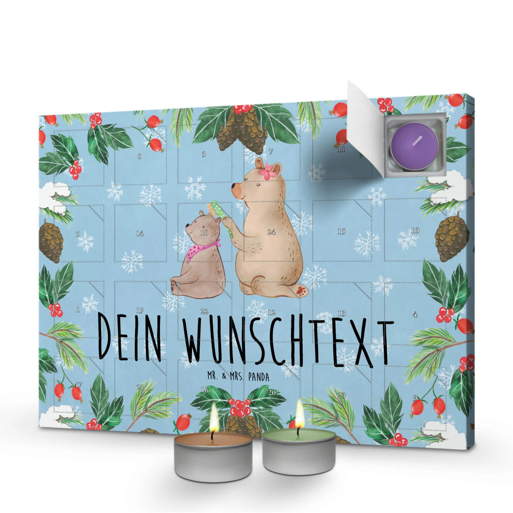 Personalisierter Duftkerzen Adventskalender Bär Kind Personalisierter Duftkerzen Adventskalender, Mama, Oma, Opa, Schwester, Papa, Bruder, Muttertag, Vatertag, Familie, Geschenk, Mutti, Mutter