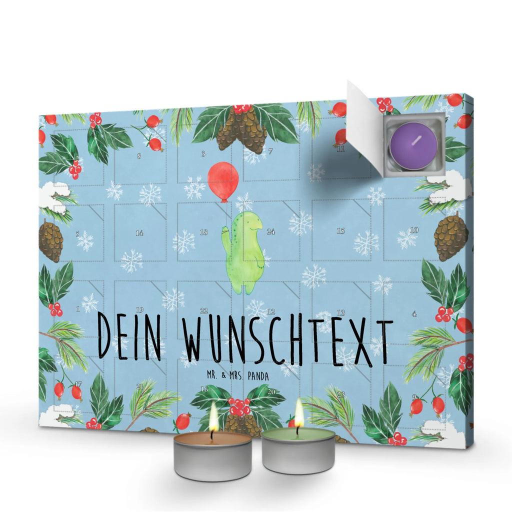 Personalisierter Duftkerzen Adventskalender Schildkröte Luftballon Personalisierter Duftkerzen Adventskalender, Schildkröte, Motivation, Motivationsspruch, Schildkröten, Mutausbruch