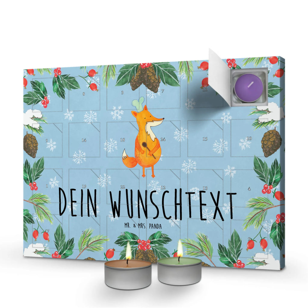 Personalisierter Duftkerzen Adventskalender Fuchs Koch Personalisierter Duftkerzen Adventskalender, Fuchs, Küche Deko, Bäcker, Küche Spruch, Köche, Füchse, Spruch Lustig, Koch Geschenk, Witzig, Party Spruch