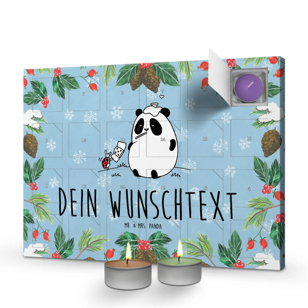 Personalisierter Duftkerzen Adventskalender Panda Gute Besserung Personalisierter Duftkerzen Adventskalender
