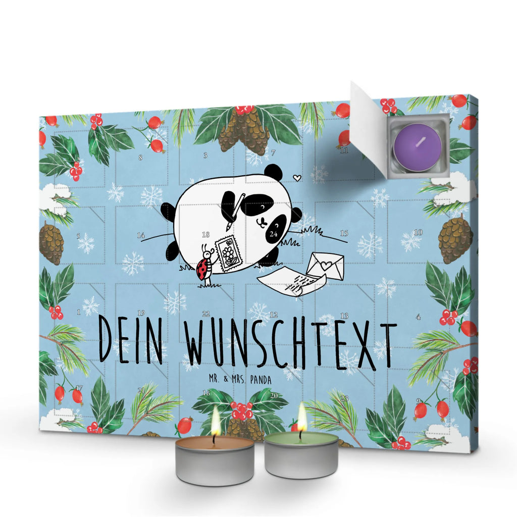 Personalisierter Duftkerzen Adventskalender Panda Vermissen Personalisierter Duftkerzen Adventskalender