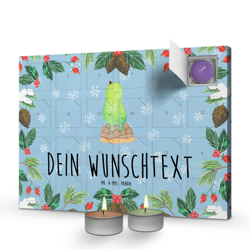 Personalisierter Duftkerzen Adventskalender Schildkröte Pause Personalisierter Duftkerzen Adventskalender, Schildkröte, Achtsamkeit, Achtsam, Entschleunigen