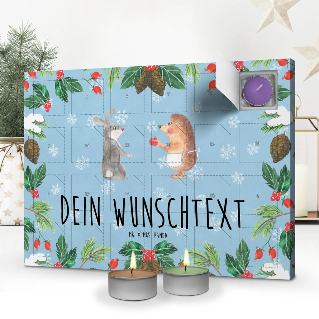 Personalisierter Duftkerzen Adventskalender Hase Igel Personalisierter Duftkerzen Adventskalender, Tiermotive, Tiere, Gute Laune, Lustige Sprüche, Liebeskummer Geschenk, Trennungsschmerz, Hase, Herzschmerz, Trösten, Spruch Romantisch, Liebe Spruch, Igel und Hase, Igel
