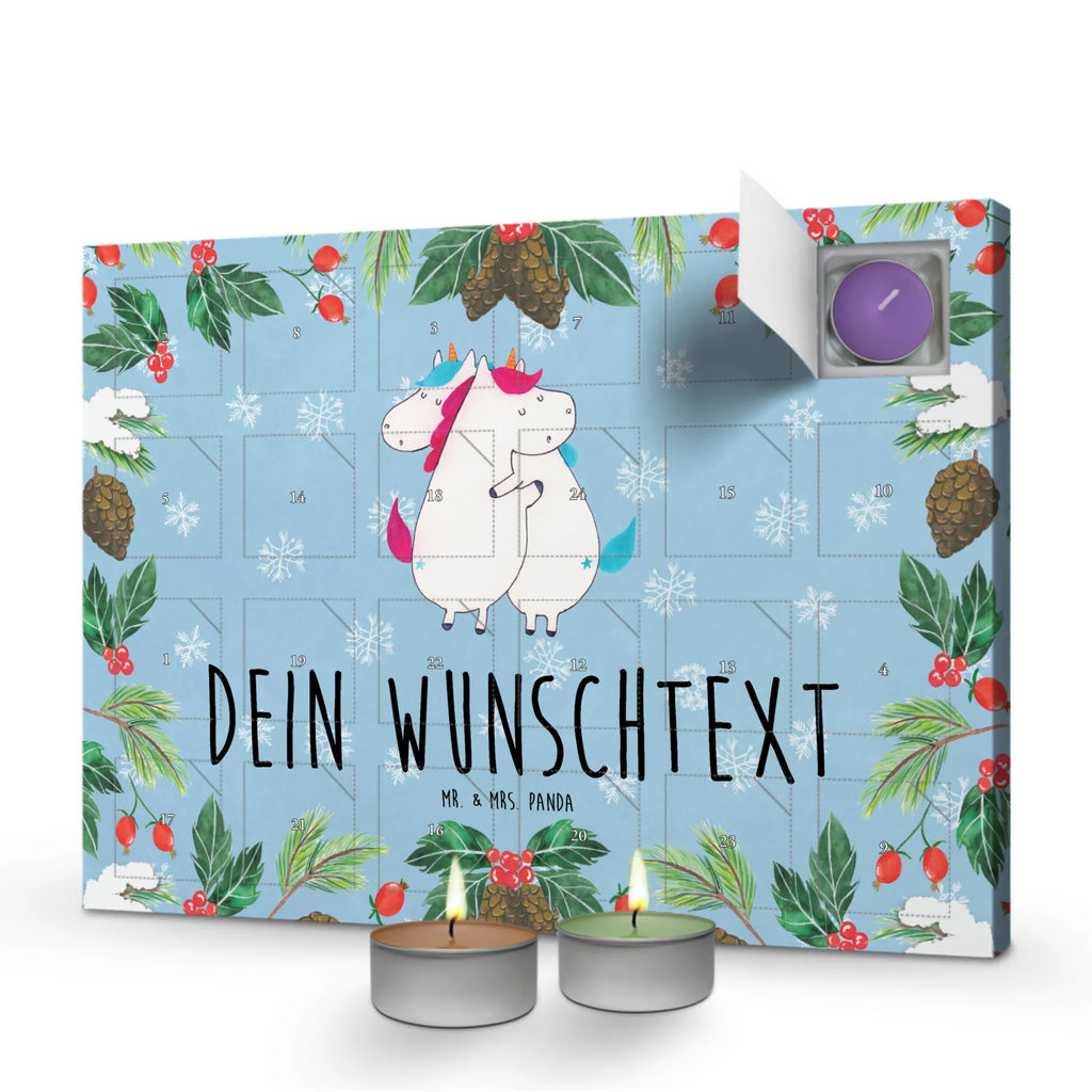 Personalisierter Duftkerzen Adventskalender Einhörner Umarmen Personalisierter Duftkerzen Adventskalender, Unicorn, Einhorn, Einhörner, Einhorn Deko, Geschwister, Schwester, BFF, Schwestern, Liebe, Freundinnen, Sister, Familie, Freundin