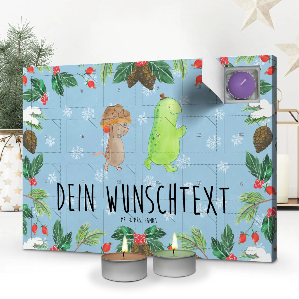 Personalisierter Duftkerzen Adventskalender Schildkröte Maus Personalisierter Duftkerzen Adventskalender, Schildkröte, Beste Freundinnen, Freunde, Maus, Freundinnen, Beste Freunde