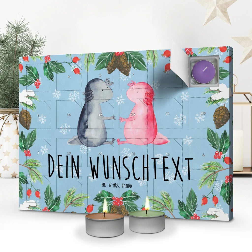Personalisierter Duftkerzen Adventskalender Axolotl Liebe Personalisierter Duftkerzen Adventskalender, Axolotl, Molch, Ehemann, Freund, Axolot, Valentinstag, Liebe, Jahrestag, Große Liebe, Verlobter, Schwanzlurch, Lurch, Liebesbeweis, Lurche